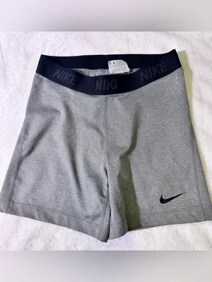 Nike Gray Athletic Shorts with Black Waistband thumbnail 3