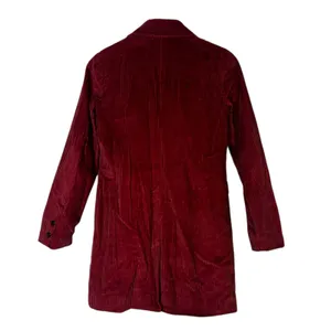 Altar'd State Corduroy Double Breasted Blazer Womens XS Red 100% Cotton Holiday thumbnail 4