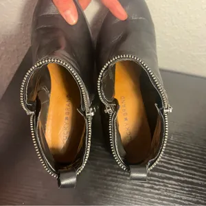 Lucky Brand Bartolino Black‎ Leather Zippered Booties Women’s 6.5M Moto Boots thumbnail 7