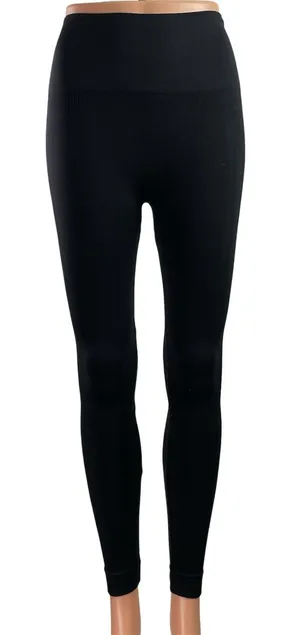 Set Active Women's Black High Waisted Activewear Workout Yoga Leggings Pants XS thumbnail 1