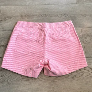 Lilly‎ Pulitzer Seersucker Callahan Shorts Lobster Applique Pink Cosmo Striped 0 thumbnail 2