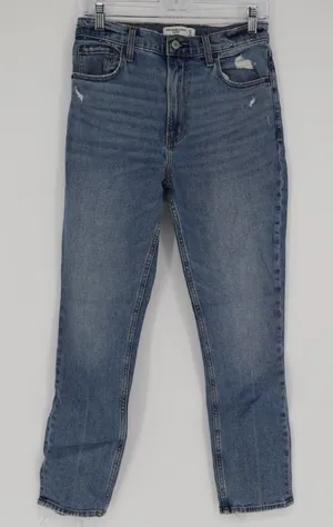 Abercrombie & Fitch Women's The Skinny High Rise Medium Wash Jean Size 4 Regular thumbnail 1