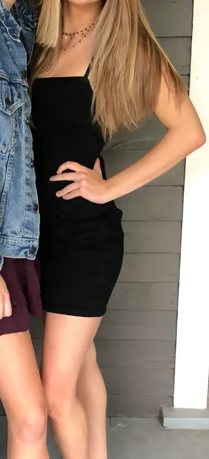 ZARA Denim Black Dress thumbnail 1
