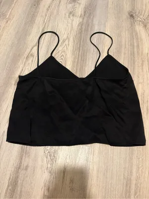 Nordstrom Black silky tank thumbnail 3