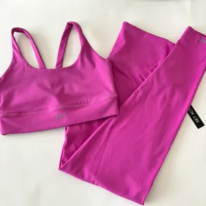 Set Active Fuchsia Luxform Two Piece Sports Bra and Leggings Set thumbnail 1