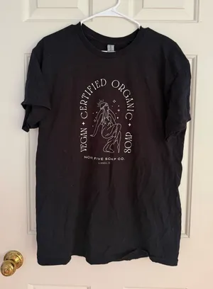 White Fox Boutique Black Graphic T-Shirt thumbnail 1