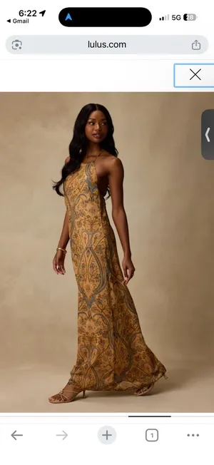 Lulus Abra Yellow Multi Boho Print Beaded Maxi Dress thumbnail 4