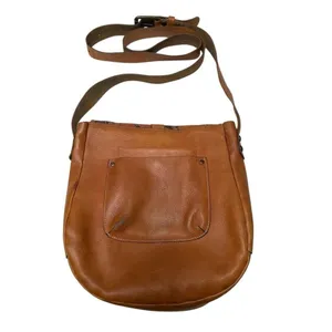 Patricia Nash Vintage‎ Patch leather saddle bag Nepali Coast Hawaii suede inside thumbnail 4