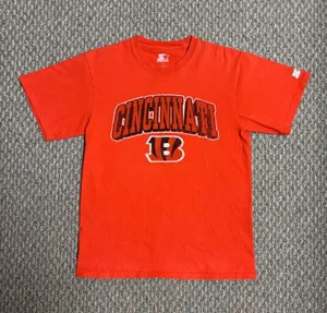 Cincinnati Bengals Orange Starter Y2K Style NFL Graphic T-Shirt thumbnail 1
