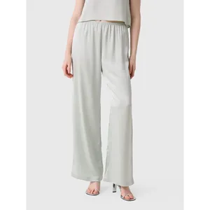 LESET Women's Barb Wide Leg Pant Watercress Silky Gray Size S Minimalist FLAWED thumbnail 2
