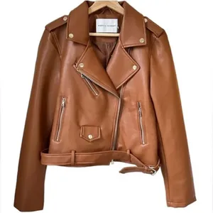 Rebecca Minkoff Cognac/Tan 
Moto Jacket( Size Small) thumbnail 3