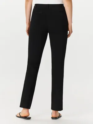 Quince Ultra-Stretch Ponte Straight Leg Pants XL Black Pull-On Work Travel thumbnail 3