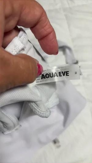 White swim suit (Aqua Eve) thumbnail 2