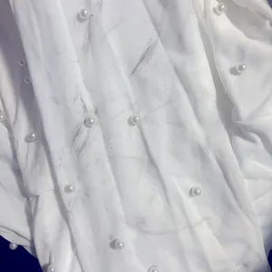 LULU's Bachelorette Engagement Bridal ELegant Sexy Pearls Bell Sleeve Mini Dress thumbnail 7