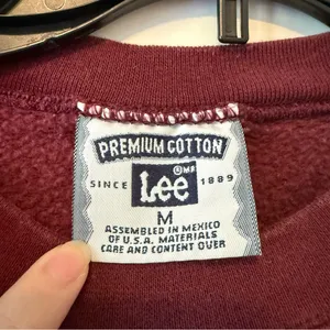 Lee Vintage 80s Virginia Tech Crewneck Sweatshirt Size Medium thumbnail 4