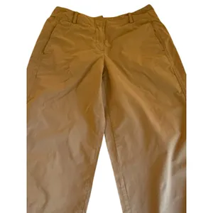 Theory Pants Womens Size 4 Tan Barrel Leg Cotton Twill Pockets High Rise Casual thumbnail 10