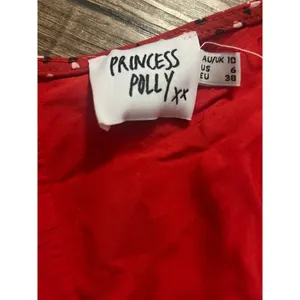 Princess Polly red v neck Nellie dress thumbnail 4