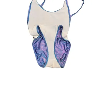 Dippin’ Daisy’s Color Shift Bathing suit Purple Blue Metallic Iridescent thumbnail 4