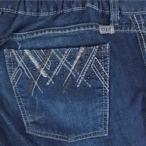 Cruel Girl Jeans Womens‎ 35x19R Blue Bootcut Denim Stretch Western Rodeo Cowgirl thumbnail 5