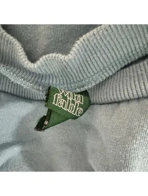 Wild Fable Light Blue Cropped Crewneck Sweatshirt Size L Cotton Blend thumbnail 3