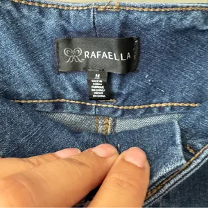 NEW‎ Rafaella Denim Wide Leg Jeans Plus Size 14 Patch Pockets Casual Boho Preppy thumbnail 7