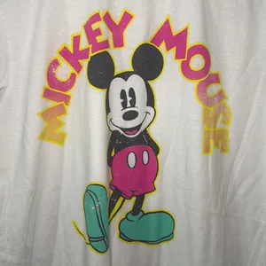 Disney Womens Mickey Mouse White Short‎ Sleeve T Shirt Size Large thumbnail 2