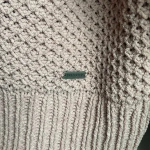 Hollister Easy Cozy Waffle Mock- Neck Sweater (Sz S) Dusty Pink Rose Chenille thumbnail 3