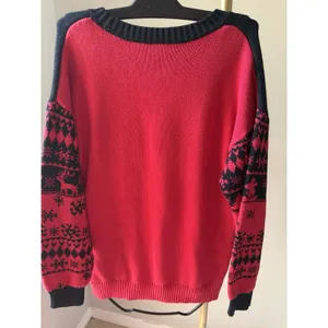 Disney Mickey Mouse Ugly Christmas Sweater Red Black Small thumbnail 2