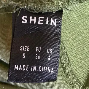 Shein Green Solid Velvet Velour Rib Flare Leggings Bell Bottom Yoga Pants Size 4 thumbnail 5