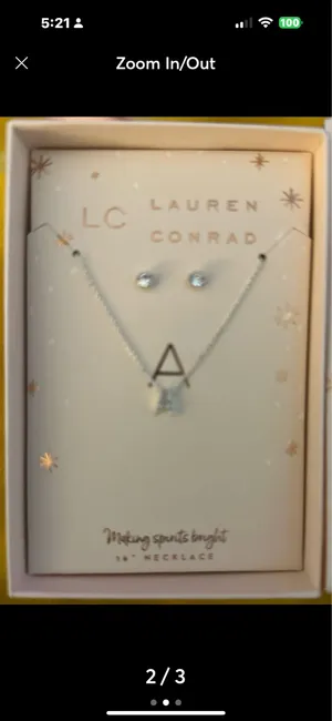 Lauren Conrad Necklace LC Set & Earring thumbnail 2