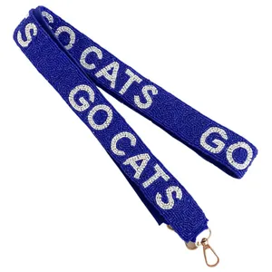 University of Kentucky GO WILDCATS Blue Beaded Purse‎ Strap Game Day Gifts NWT thumbnail 3