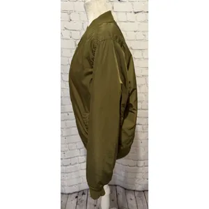 Old Navy Olive Green Zip Up Bomber Jacket Size Large thumbnail 3