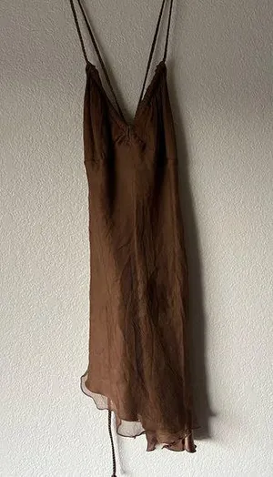 Vintage Y2K silk tunic thumbnail 1