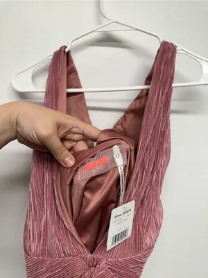 Free People Twist And Shout Mini Dress in Pink - NWT thumbnail 6