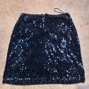 Molly Bracken Womens Small Black Purple Shimmery Sequins Mini Clubwear Skirt thumbnail 5
