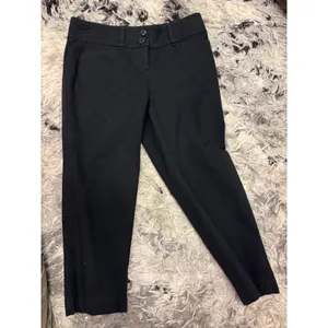 Loft‎ Outlet Petite Original Crop Pants Black Cotton Blend Trousers Size 0P thumbnail 8