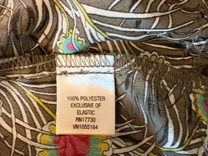 Liberty of London Target Sundress Womens Small Grey Peacock Tiered Ruffle EUC thumbnail 6
