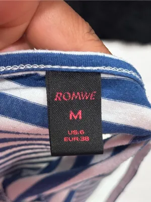 Romwe Y2K Style Striped Lace Trim Cami thumbnail 3