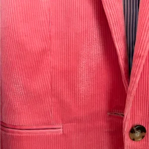 J. Crew Pink Corduroy Blazer with Yellow Collar Accent thumbnail 4