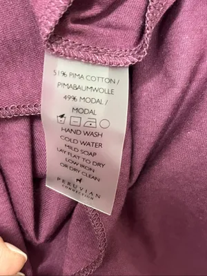 Peruvian Connection Long Sleeve Turtleneck Midi Dress - Plum size S thumbnail 4