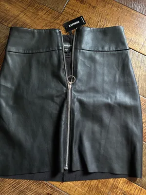Express Faux Leather Skirt thumbnail 3