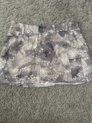 Light Camo Print Mini Skirt Gray thumbnail 1
