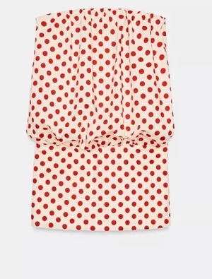 Zara Polka Dot Bandeau Dress thumbnail 1