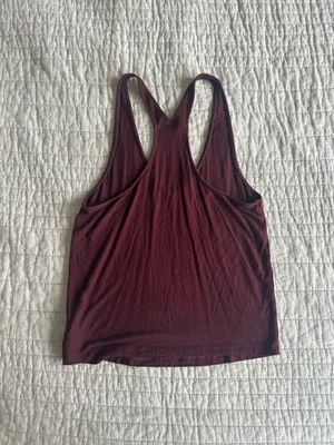 American Eagle Outfitters Maroon Sleeveless Tank Top thumbnail 3