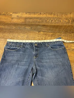 Vintage Y2K American Eagle Real Flare Jeans Women’s 14 Low Rise Blue Denim thumbnail 6