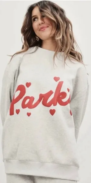 Parke Valentine’s Day’s Sweetheart Mockneck Sweatshirt Size L/XL thumbnail 1