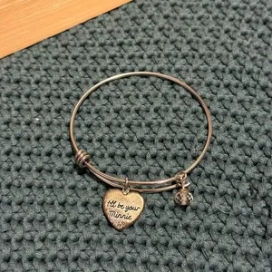 Disney Minnie Mouse Mickey Silver Alex Ani Style Bracelet ILL BE YOUR MINNIE thumbnail 3