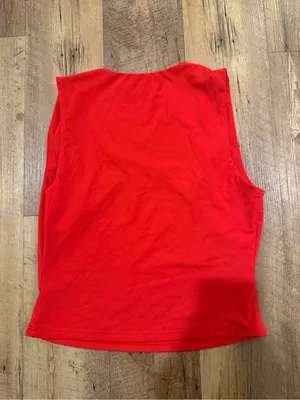 Edikted Essy Square Neck Top Red Large thumbnail 4