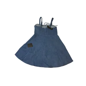 NWT Lulus Size XL Considered Charisma Blue Chambray Bustier Mini Dress Denim thumbnail 5
