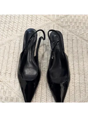 Tony Bianco Catie Slingback Pumps in Black Patent thumbnail 4